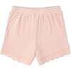 Organic Ruffle Top & Shorts Set, Blush - Mixed Apparel Set - 4 - thumbnail
