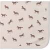 Organic Swaddle Blanket & Hat Set, Horses - Swaddles - 4 - thumbnail