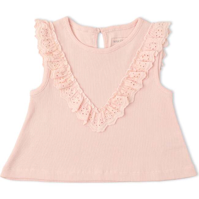 Organic Ruffle Top & Shorts Set, Blush - Mixed Apparel Set - 5