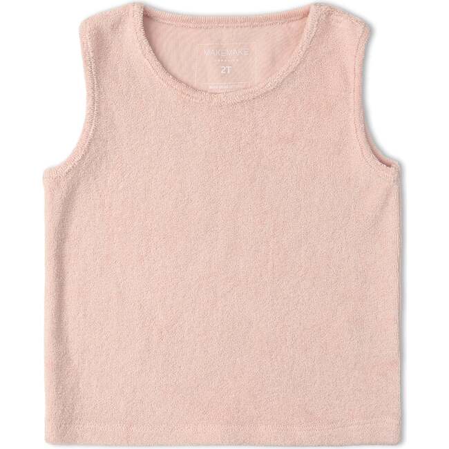 Organic Sleeveless Tee & Shorts Set, Blush - Mixed Apparel Set - 3