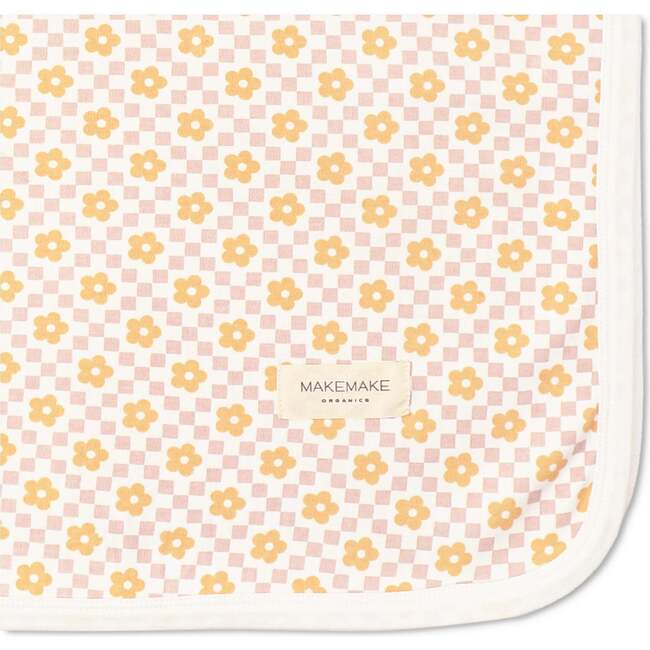Organic Swaddle Blanket & Hat Set, Pop Floral - Swaddles - 4