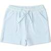 Organic Terry Tee & Shorts Set, Light Blue - Mixed Apparel Set - 4 - thumbnail