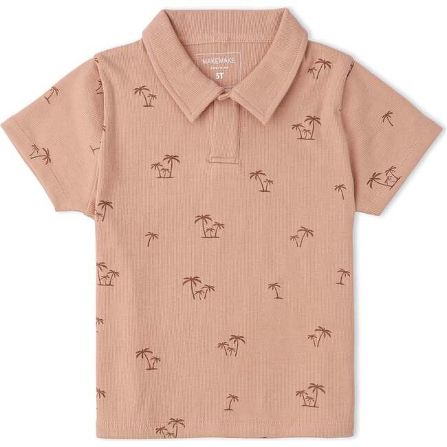 Organic Collar Tee & Shorts Set, Island Palm - Mixed Apparel Set - 3