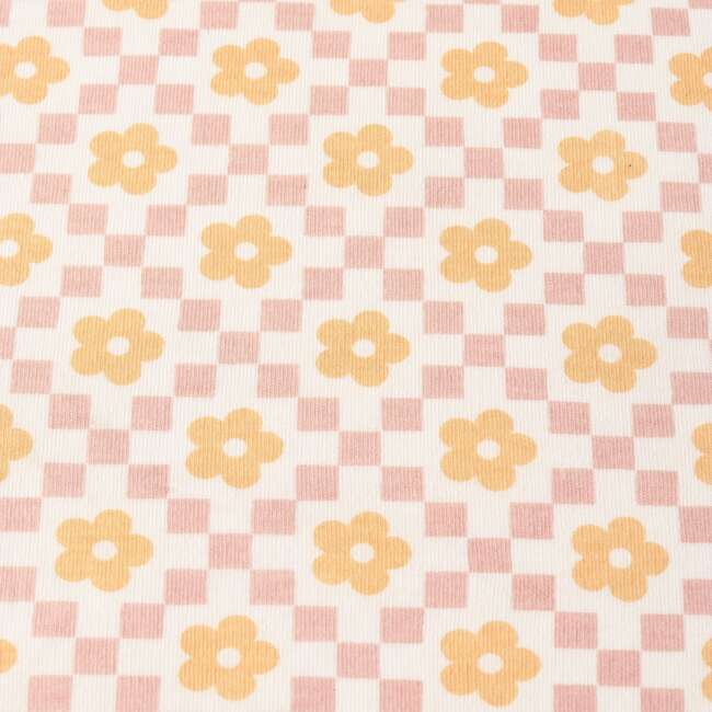 Organic Swaddle Blanket & Hat Set, Pop Floral - Swaddles - 6