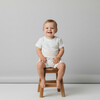Organic Short Romper, Cabana Stripes - Rompers - 2