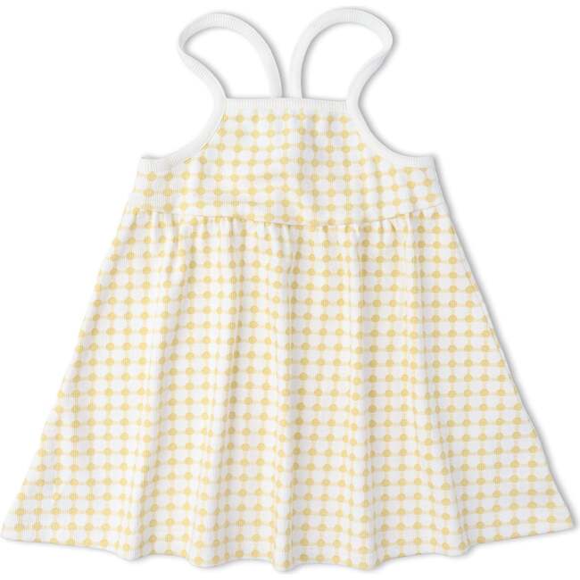 Organic Tie-Back Strap Dress, Dotty Gingham