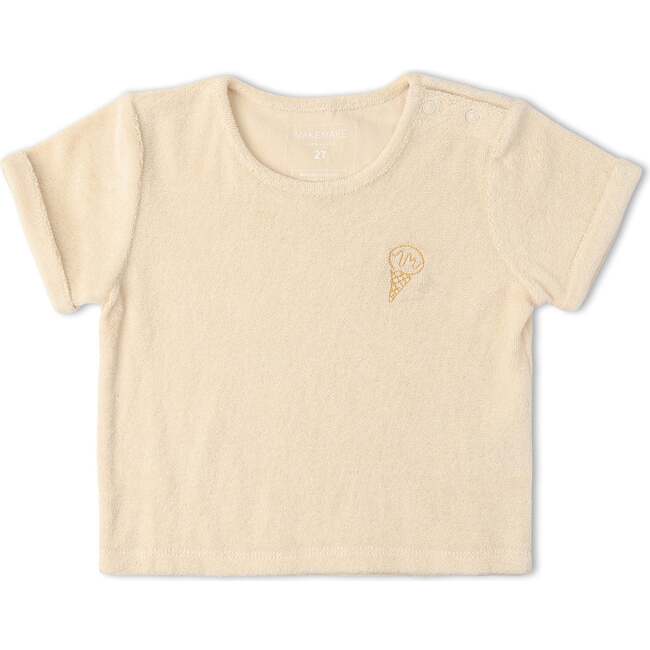 Organic Terry Tee & Shorts Set, Butter Yellow - Mixed Apparel Set - 3