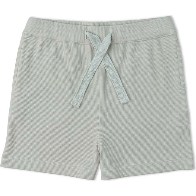 Organic Collar Tee & Shorts Set, Fog Stripes - Mixed Apparel Set - 4