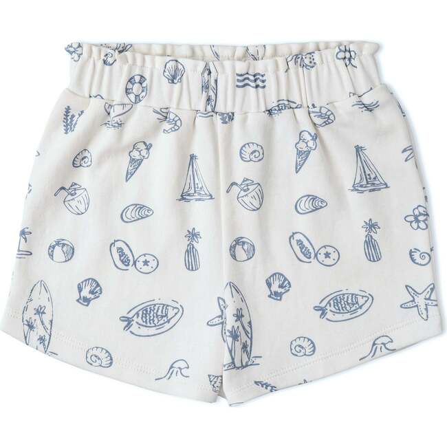 Organic Drop Shoulder Tee & Shorts Set, Coastal - Mixed Apparel Set - 4