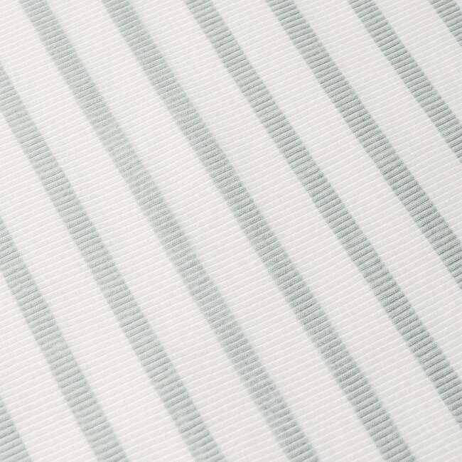 Organic 2-Way Zip Romper, Fog Stripes - Rompers - 3