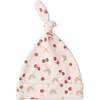 Organic Swaddle Blanket & Hat Set, Cherry - Swaddles - 4