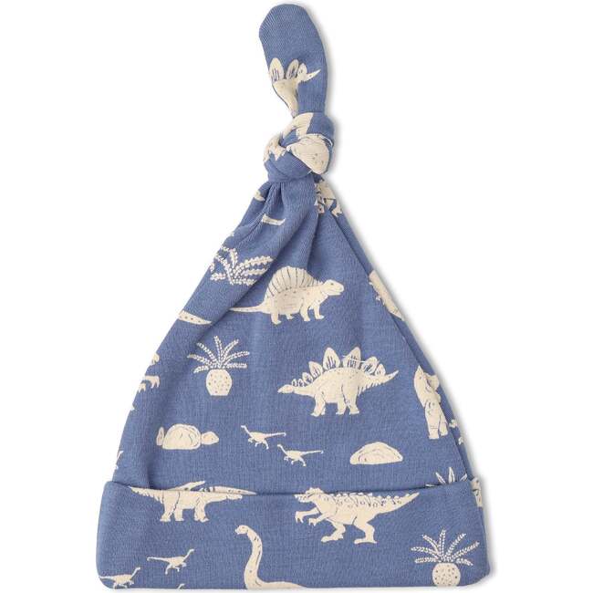 Organic Swaddle Blanket & Hat Set, Dino - Swaddles - 4