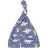 Organic Swaddle Blanket & Hat Set, Dino - Swaddles - 4 - thumbnail