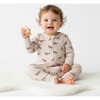 Organic 2-Way Zip Romper, Horses - Rompers - 1 - thumbnail