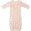 Organic Kimono Infant Sleep Gown, Cherry - Nightgowns - 4