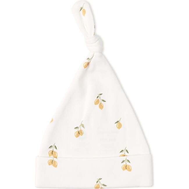 Organic Swaddle Blanket & Hat Set, Lemons - Swaddles - 5