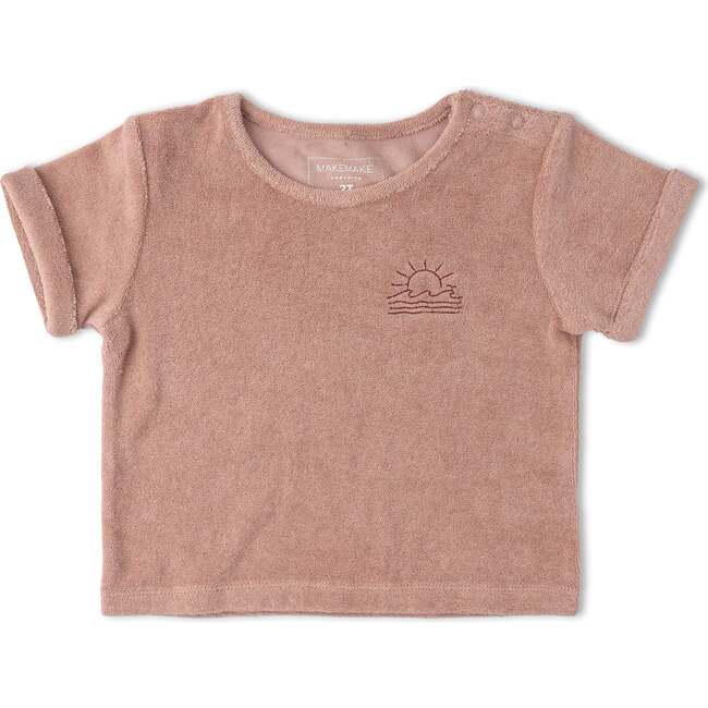 Organic Terry Tee & Shorts Set, Clay - Mixed Apparel Set - 5