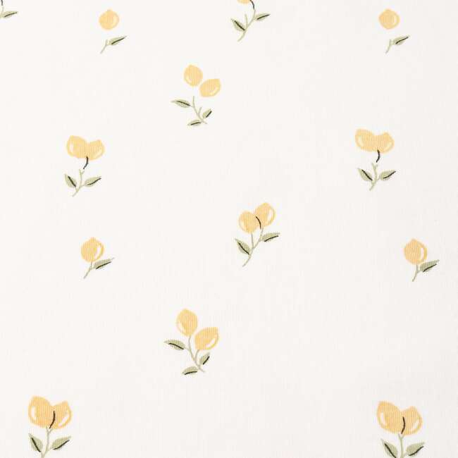 Organic Swaddle Blanket & Hat Set, Lemons - Swaddles - 6