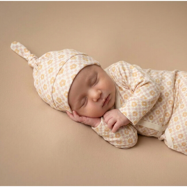 Organic Kimono Infant Sleep Gown, Pop Floral