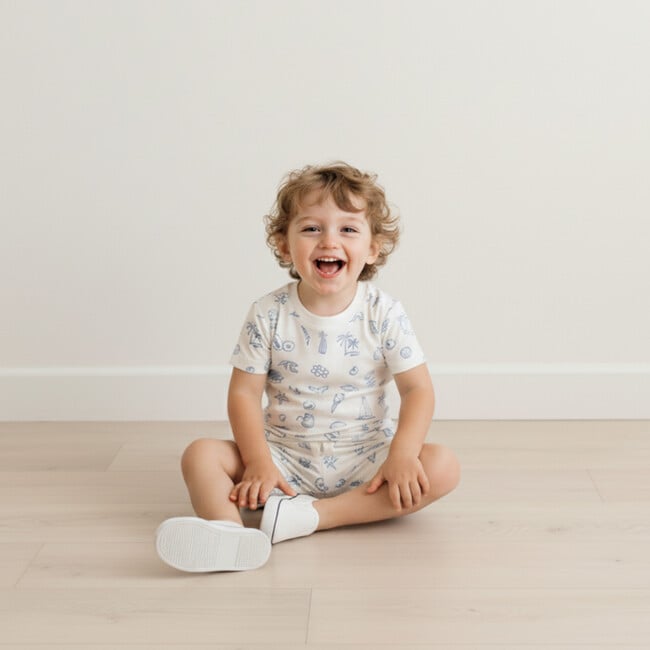 Organic Tee & Shorts Set, Coastal - Mixed Apparel Set - 4