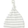 Organic Swaddle Blanket & Hat Set, Fog Stripes - Swaddles - 5