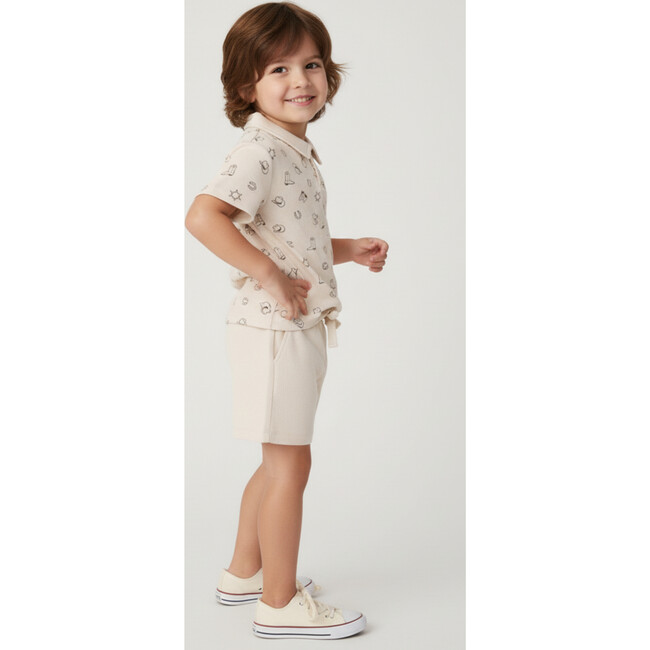 Organic Collar Tee & Shorts Set, Rodeo - Mixed Apparel Set - 3
