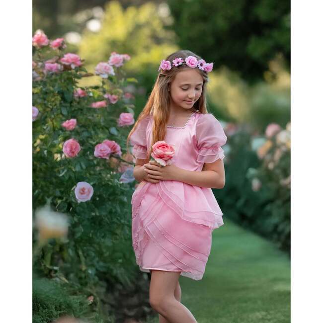 Blush Petal Princess Ruffle Dress, Pink