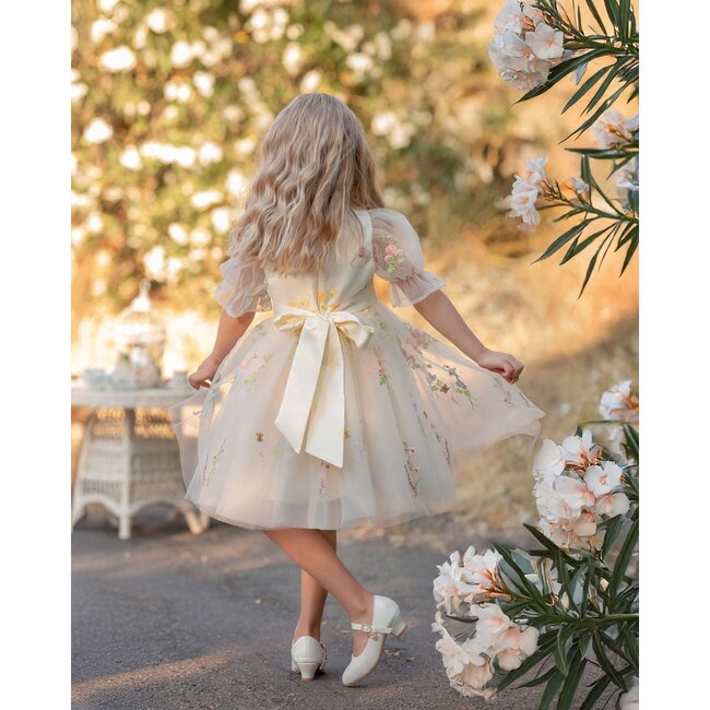 Enchanted Bloom Tulle Dress, Ivory