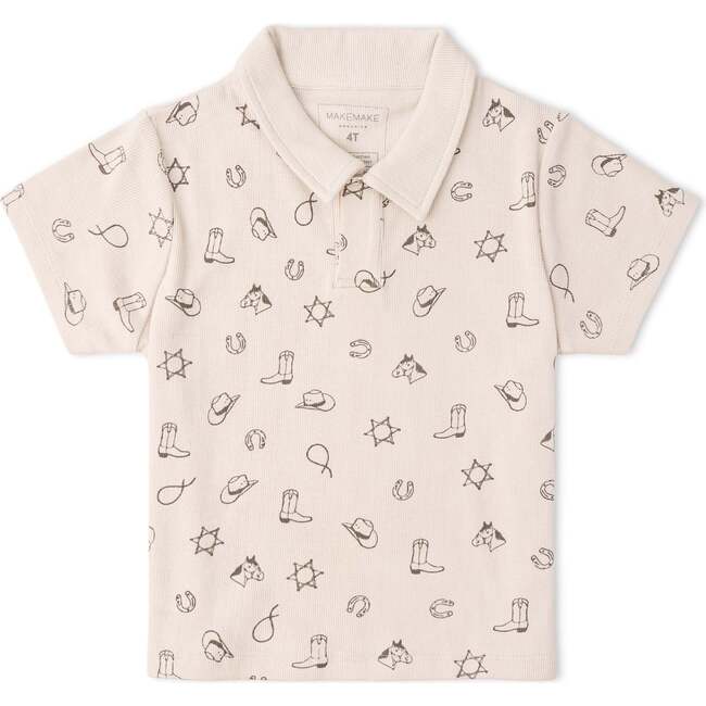 Organic Collar Tee & Shorts Set, Rodeo - Mixed Apparel Set - 4