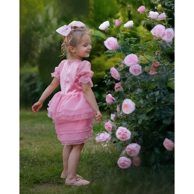 Blush Petal Princess Ruffle Dress, Pink