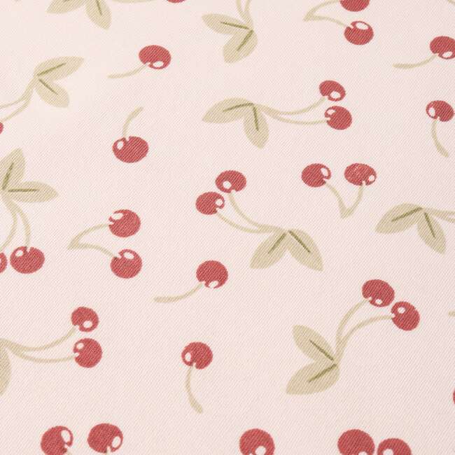 Organic Ruffle Jumpsuit, Cherry