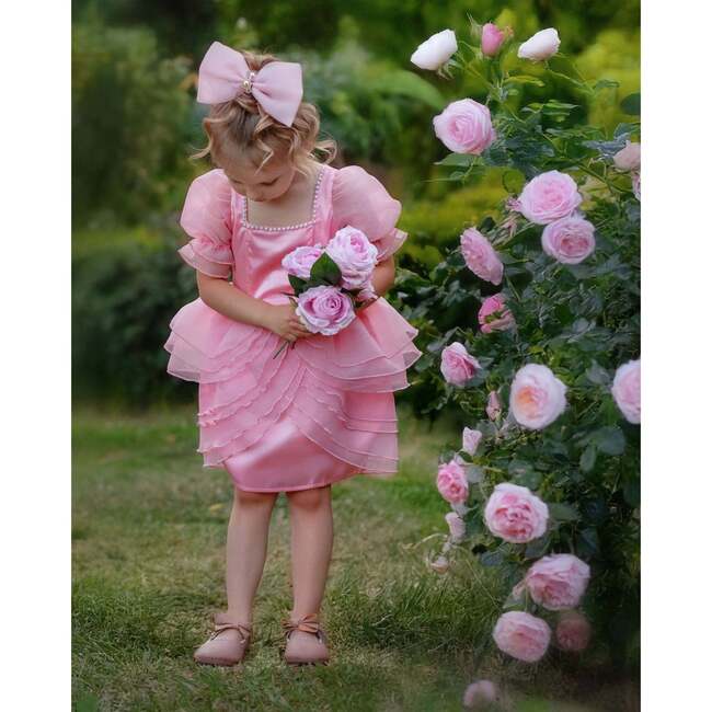 Blush Petal Princess Ruffle Dress, Pink - Dresses - 4