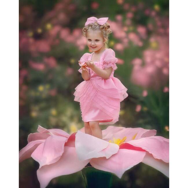 Blush Petal Princess Ruffle Dress, Pink - Dresses - 5
