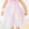 Birthday Girl Fairy Dust Short Sleeve Tutu Dress, Pink - Dresses - 3