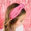 Raspberry Rhinestone Headband, Raspberry - Hair Accessories - 3