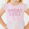 Birthday Girl Fairy Dust Short Sleeve Tutu Dress, Pink - Dresses - 4