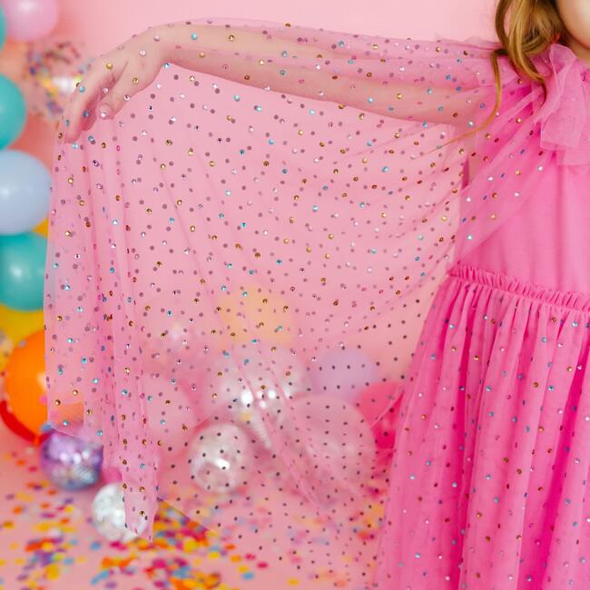 Raspberry Rhinestone Cape, Raspberry - Costumes - 4