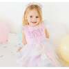 Birthday Girl Fairy Dust Short Sleeve Tutu Dress, Pink - Dresses - 5