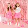 Raspberry Rhinestone Short Sleeve Tutu Dress, Raspberry - Dresses - 6 - thumbnail