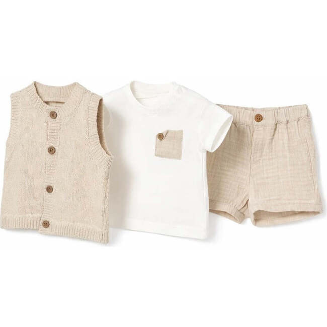 Summer Outfit, Beige & White