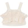 Ruffled Top, Beige - Tank Tops - 1 - thumbnail