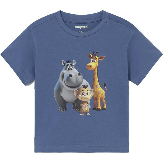 Safari Animals T-Shirt, Blue