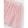 Tulle Skirt With Layered Texture, Pink - Skirts - 3