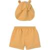 Swimwear set baby with eared hat, Yellow - Swim Trunks - 2