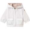 Striped Hooded Jacket, Beige - Jackets - 2