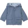 Striped Hooded Jacket, Light Blue - Jackets - 3