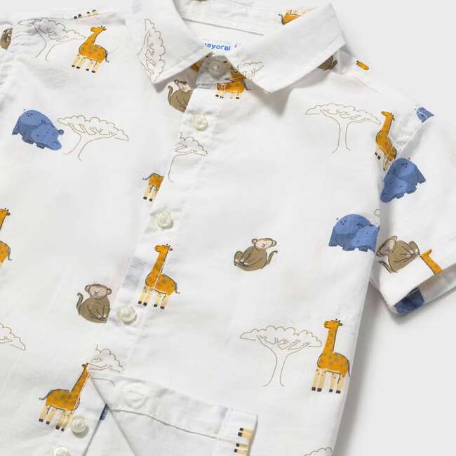 Safari Shirt, White - Polo Shirts - 3