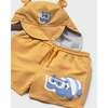 Swimwear set baby with eared hat, Yellow - Swim Trunks - 3