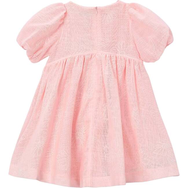 Puff-Sleeve Dress, Light Pink