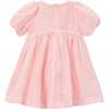Puff-Sleeve Dress, Light Pink - Dresses - 2